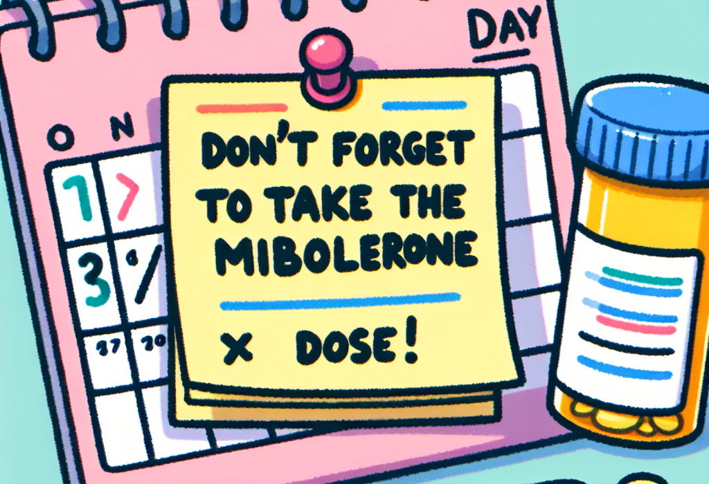 Qué hacer si se olvida una dosis de Mibolerone