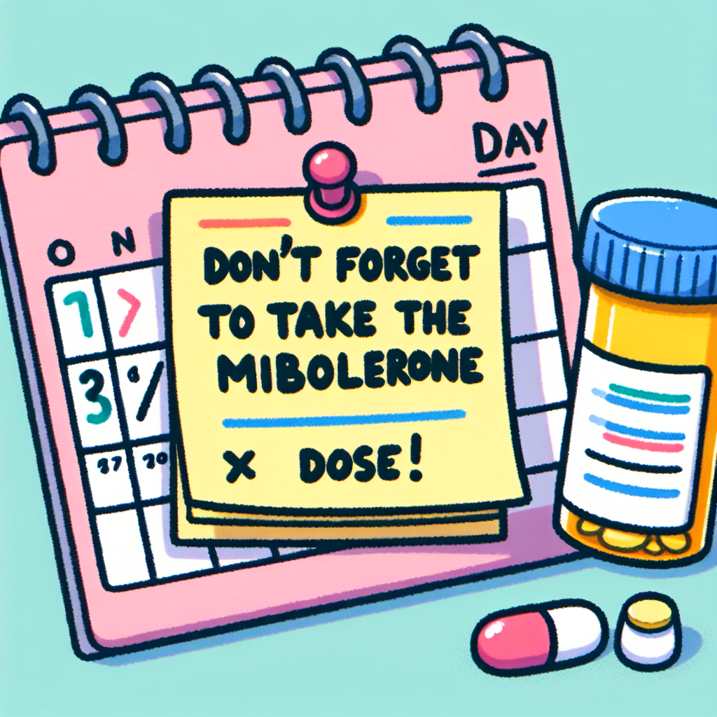 Qué hacer si se olvida una dosis de Mibolerone