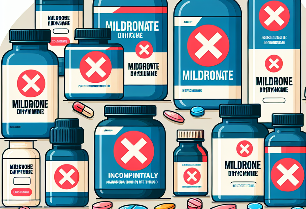 Qué tipo de suplementos no combinan bien con Mildronate Dihydricume