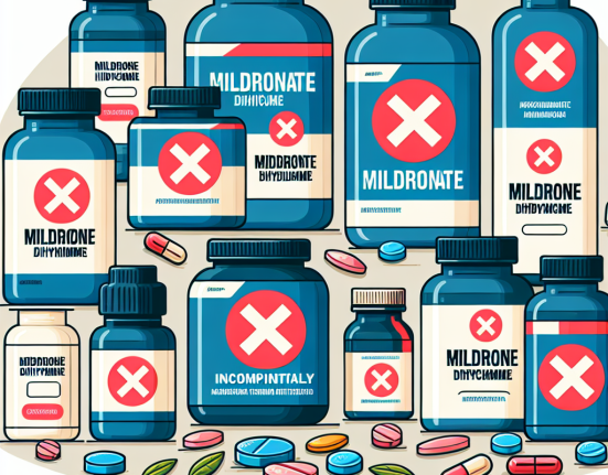 Qué tipo de suplementos no combinan bien con Mildronate Dihydricume
