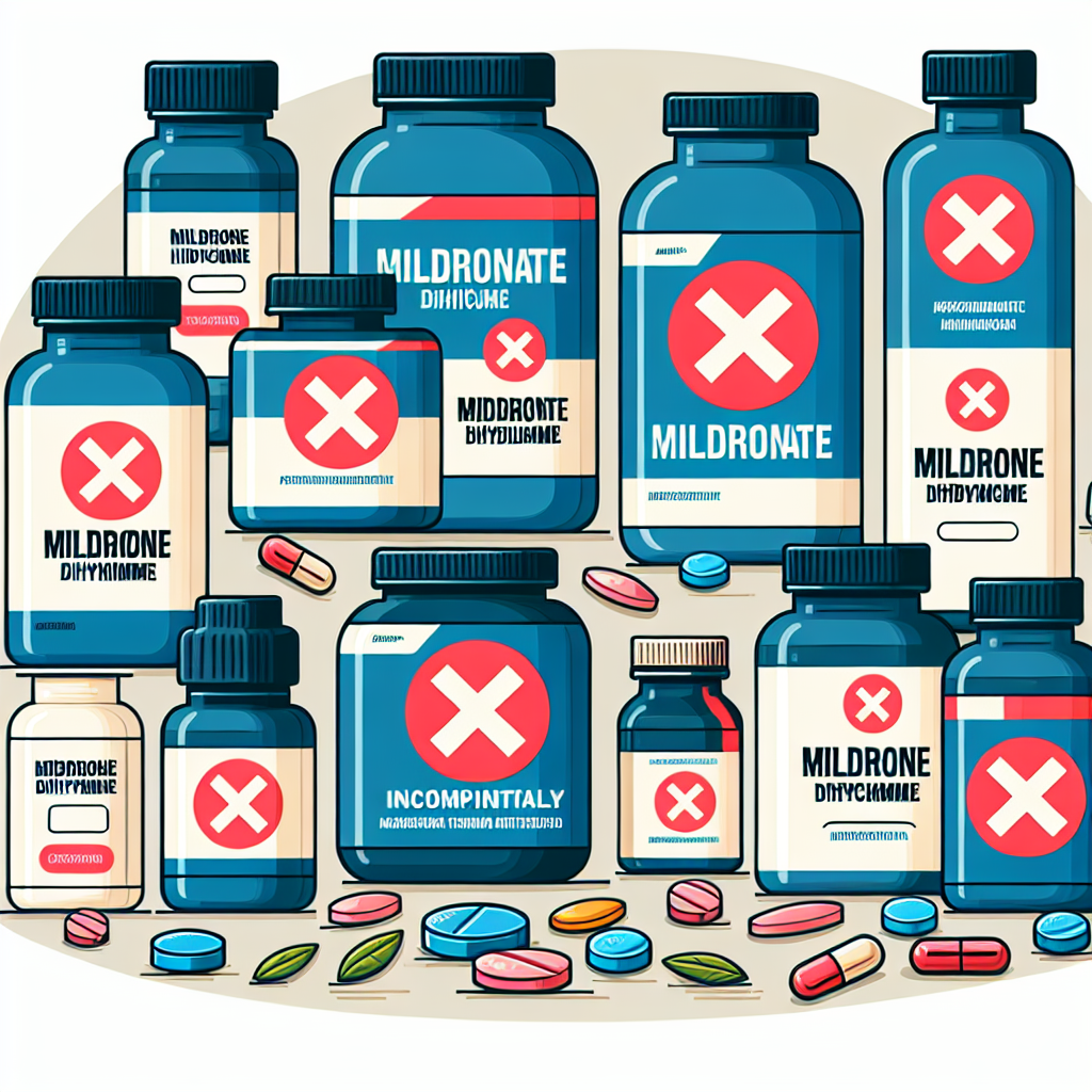 Qué tipo de suplementos no combinan bien con Mildronate Dihydricume