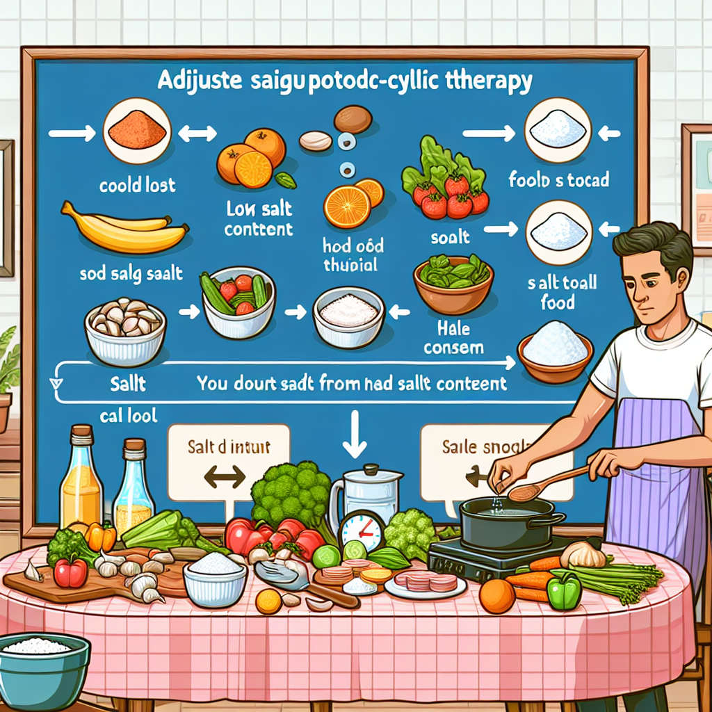Cómo ajustar la ingesta de sal al usar Terapia post-cíclica