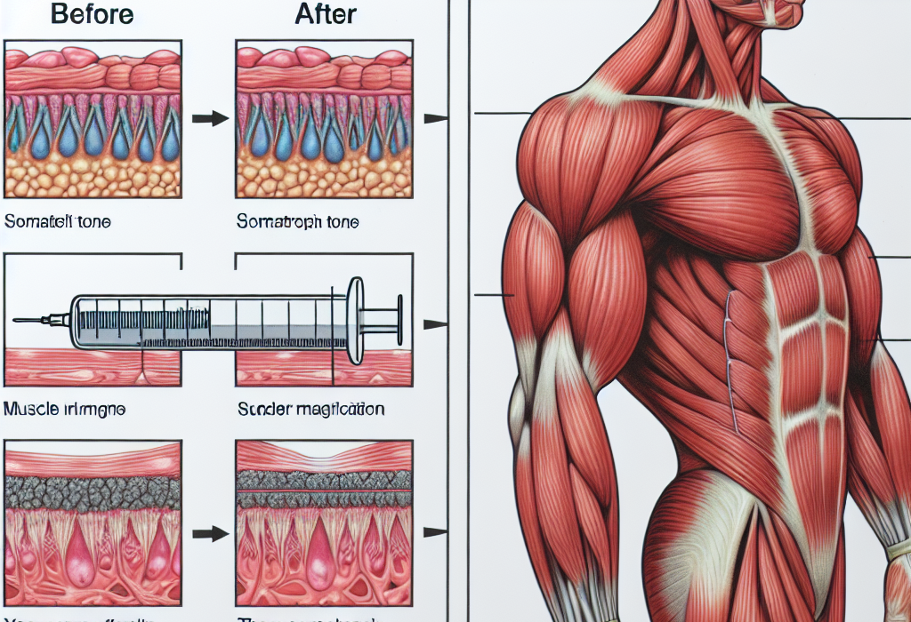 Qué cambios hay en el tono muscular al usar Somatropina