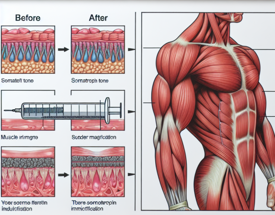 Qué cambios hay en el tono muscular al usar Somatropina