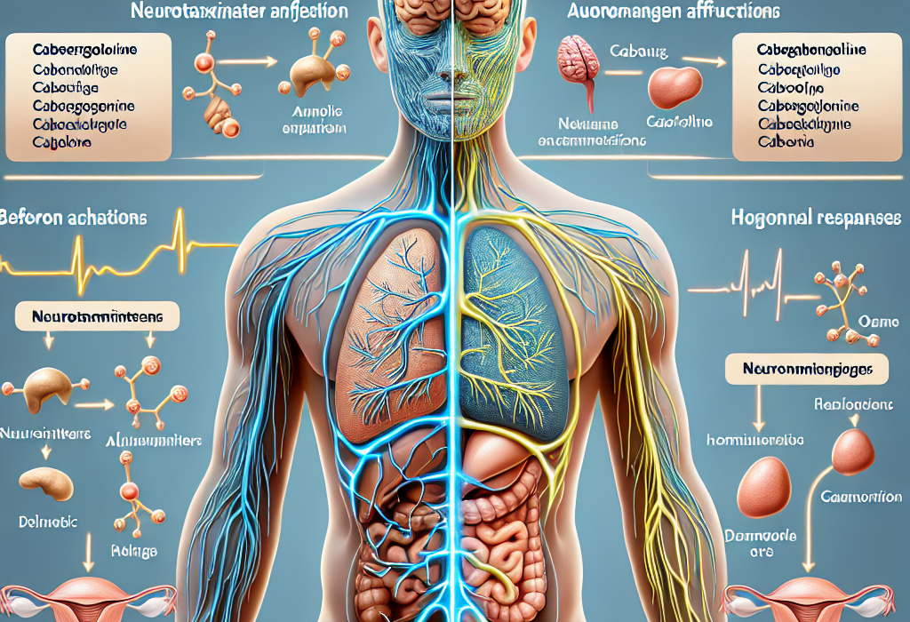 Cómo afecta Cabergolina al sistema nervioso autónomo