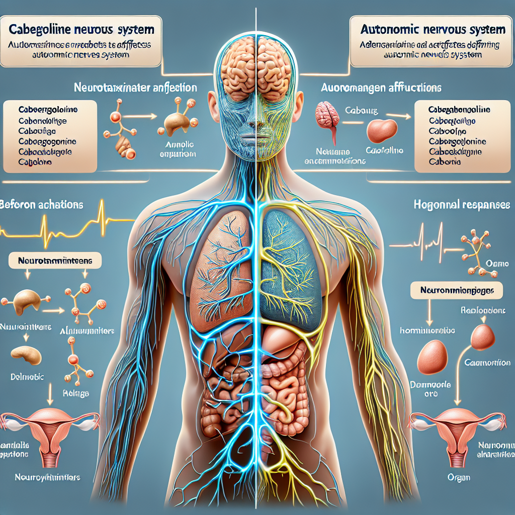 Cómo afecta Cabergolina al sistema nervioso autónomo
